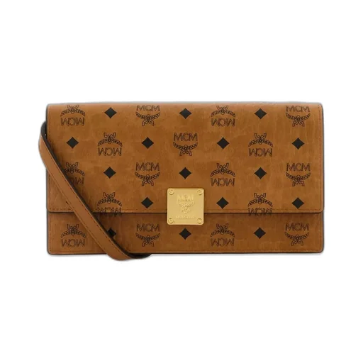 Monogram Printed Foldover Top Crossbody Bag