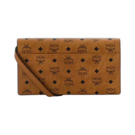 Monogram Printed Foldover Top Crossbody Bag