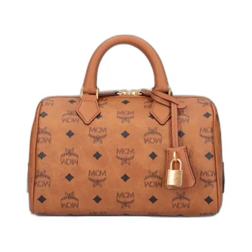 All-Over Logo Printed Zip-Up Tote Bag