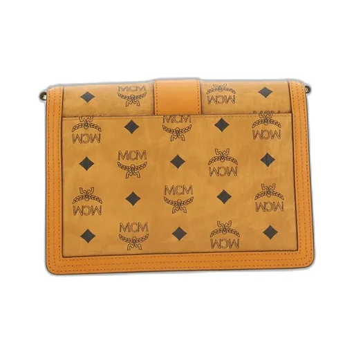Logo Printed Foldover Top Crossbody Bag