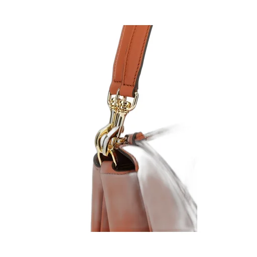 Travia Logo Embossed Small Shoulder Bag