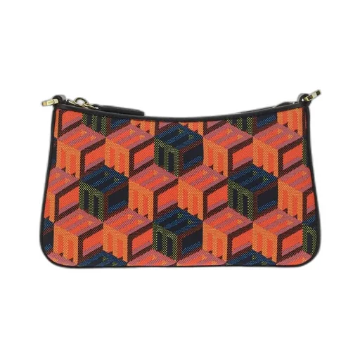 Monogram Zip-Up Mini Shoulder Bag