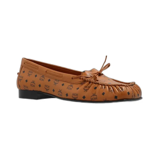 Monogram Printed Bow-Detailed Loafers