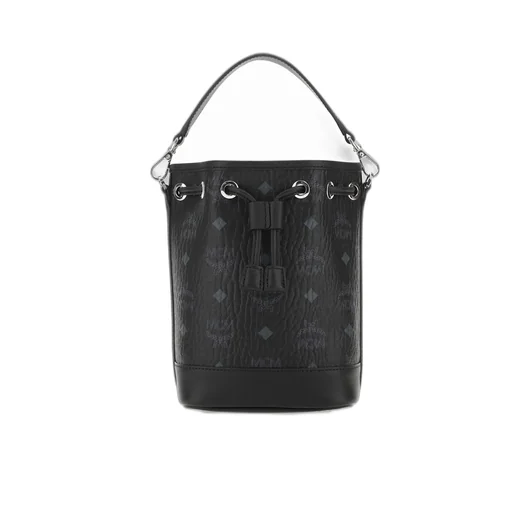 Allover Dessau Monogram Print Drawstring Mini Bucket Bag