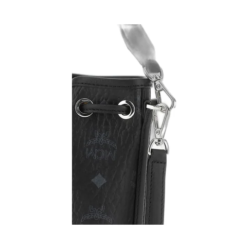 Allover Dessau Monogram Print Drawstring Mini Bucket Bag