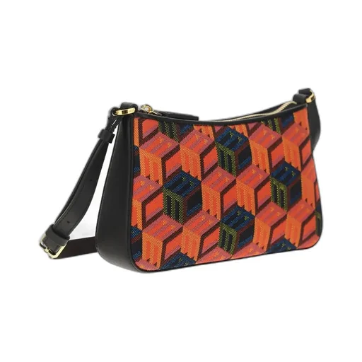 Monogram Zip-Up Mini Shoulder Bag