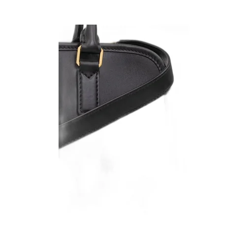 Medium Logo Embossed Aren Boston Bag