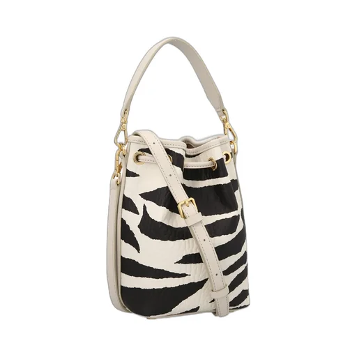 Zebra Printed Drawstring Tote Bag