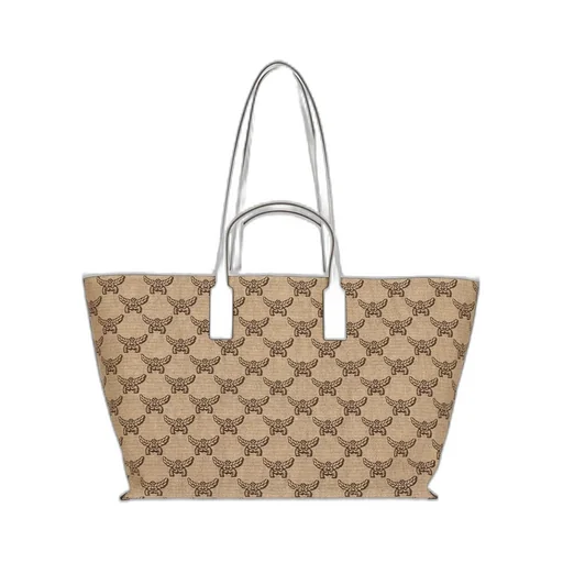 Monogrammed Logo Detailed Tote Bag