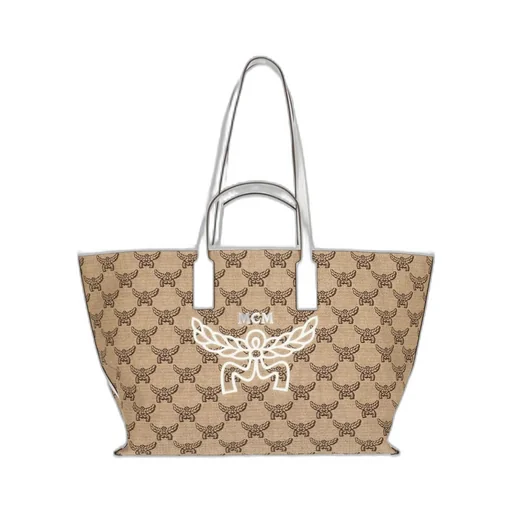 Monogrammed Logo Detailed Tote Bag