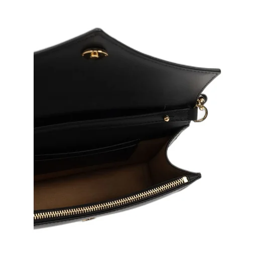 Logo Printed Chain-Linked Shoulder Bag