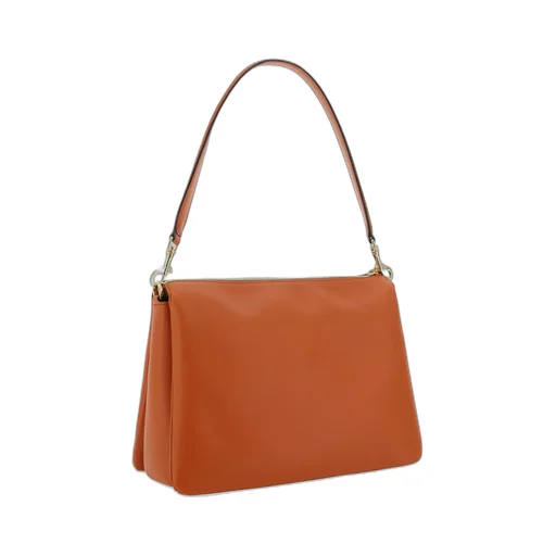 Travia Logo Embossed Medium Top Handle Bag