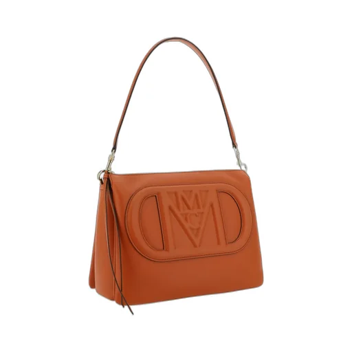 Travia Logo Embossed Medium Top Handle Bag