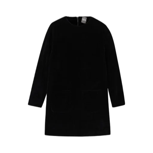 Long-Sleeved Crewneck Dress