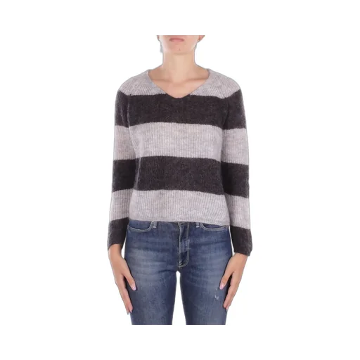 Striped V-Neck Jumper