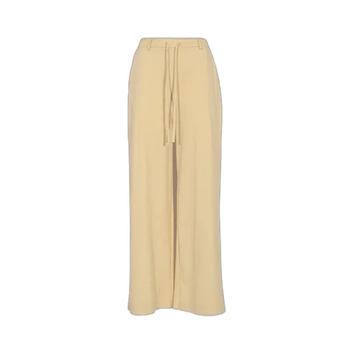 Tied-Waist Wide-Length Pants