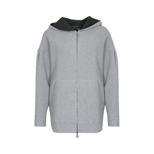 Sottile Zip-Up Hooded Cardigan