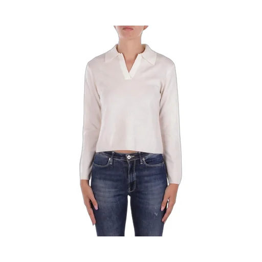 V-Neck Knitted Polo Shirt