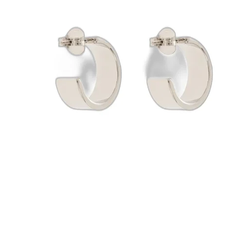 Logo Engraved Hoop Earrings