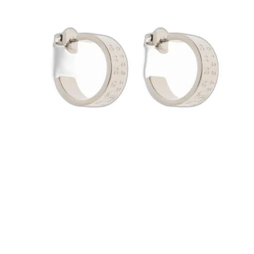 Logo Engraved Hoop Earrings