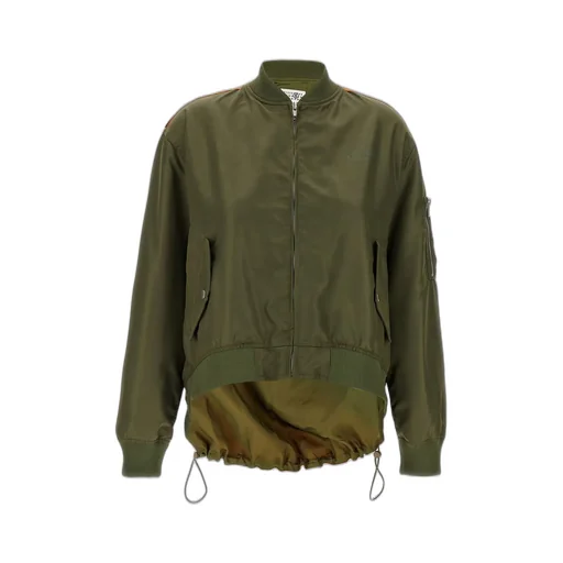 Drawstring Hem Zip-Up Jacket
