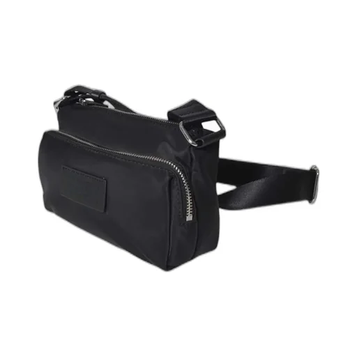 Number Patch Zipped Crossbody Bag