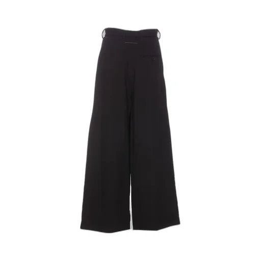 Pleat-Detailed Wide-Leg Trousers