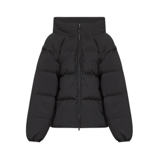 Zip-Up Padded Bomber Jacket