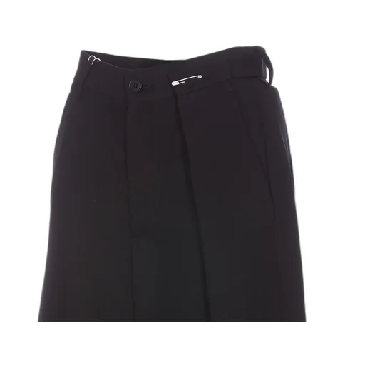 Pleat-Detailed Wide-Leg Trousers