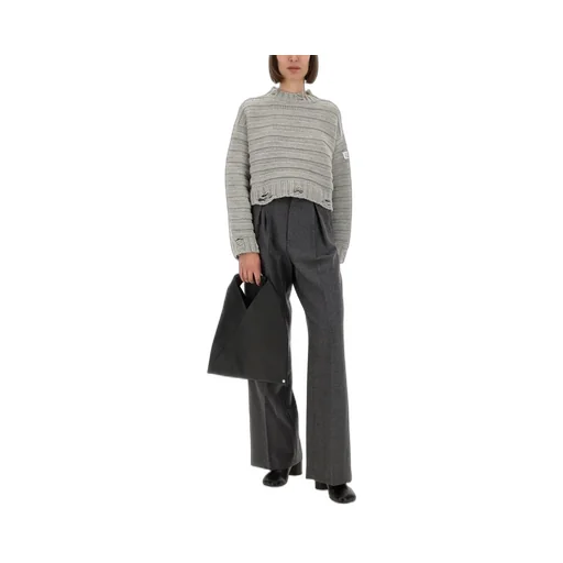 Numbers-Patch Distressed Jumper