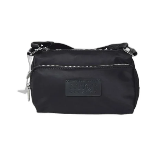 Number Patch Zipped Crossbody Bag