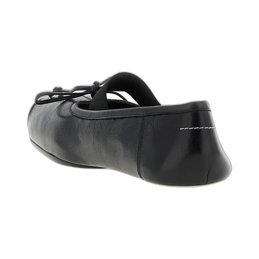 Tonal Stitch Bow Ballet Flats