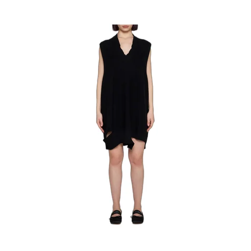 V-Neck Sleeveless Mini Dress