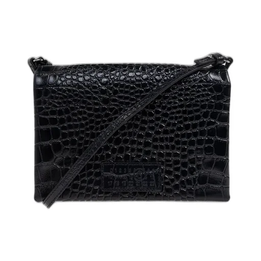 Embossed Logo Patch Shoulder Bag