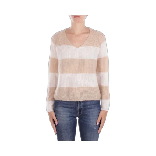 Striped V-Neck Jumper