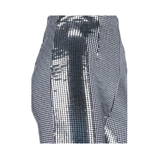 High-Waisted Sequinned Trousers