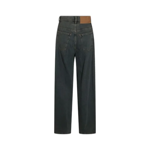 Logo Patch Wide-Leg Jeans