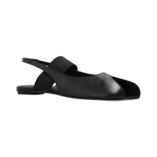 Logo Detailed Open-Toe Slingback Sandals