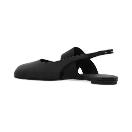 Logo Detailed Open-Toe Slingback Sandals