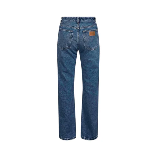 Numeric Patch Straight-Leg Jeans