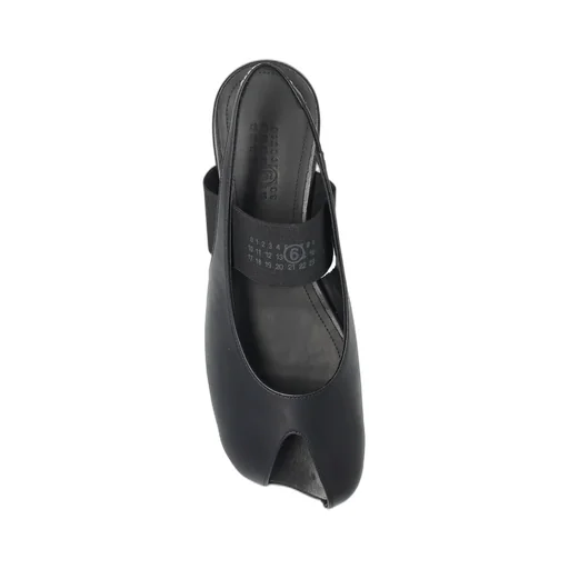 Logo Detailed Open-Toe Slingback Sandals
