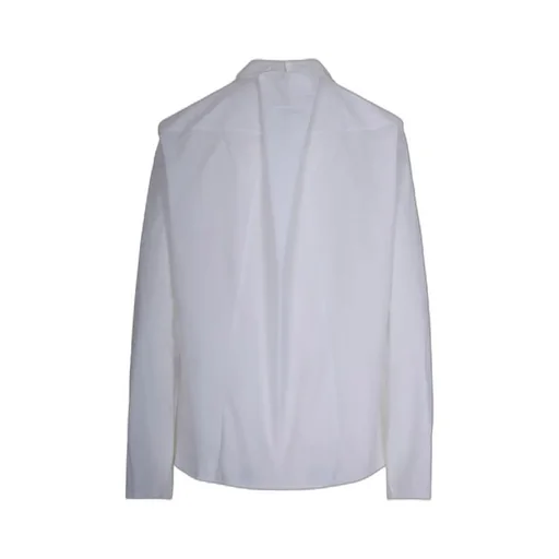 Buttoned Frayed-Hem Shirt