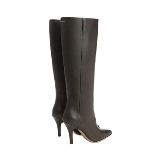 Slip-On Knee-High Boots