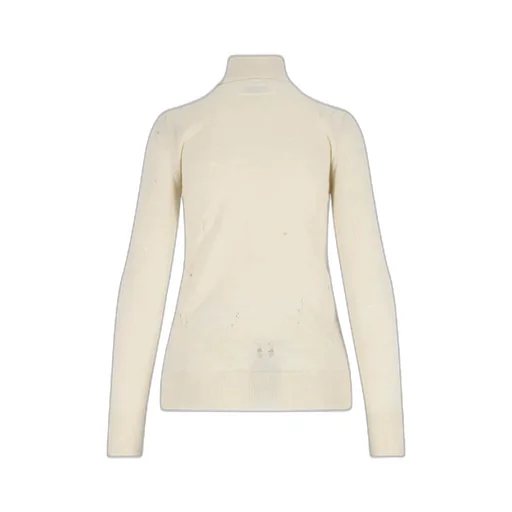 Numbers-Motif Distressed Jumper