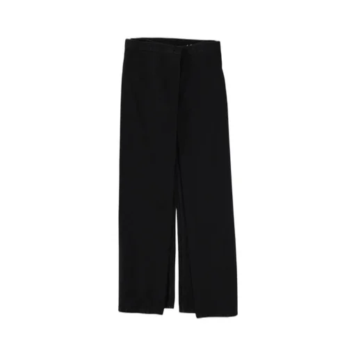 Wide-Leg Draped Jeans