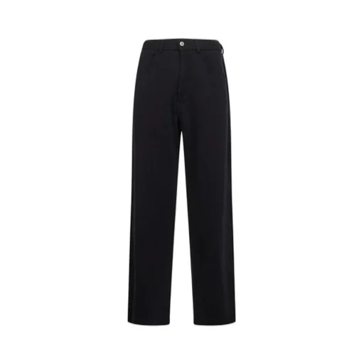 Raw-Cut Frayed Wide-Leg Trousers