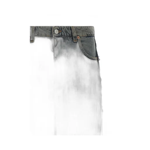 Wide-Leg Panel Jeans