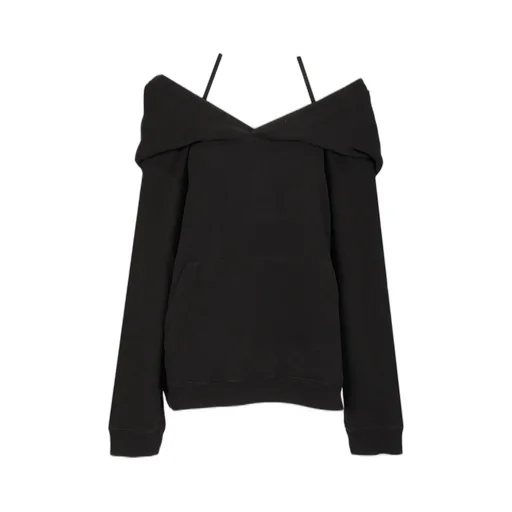 Off-Shoulder Long Sleeved Sweatshirt