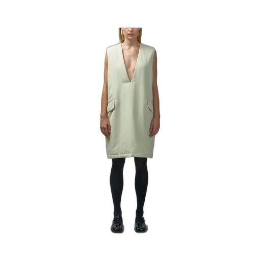 V-Neck Sleeveless Midi Dress