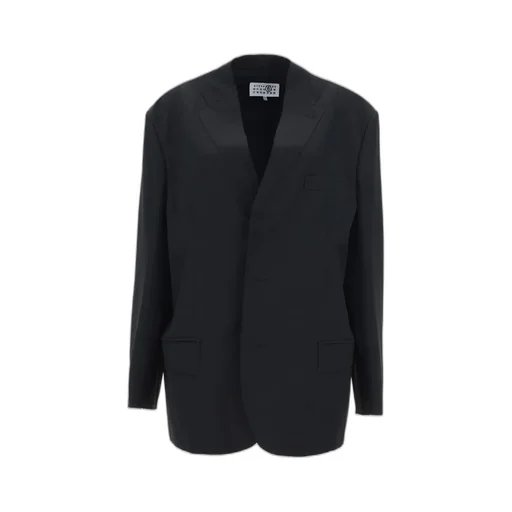 Raw-Cut Single Breasted Blazer